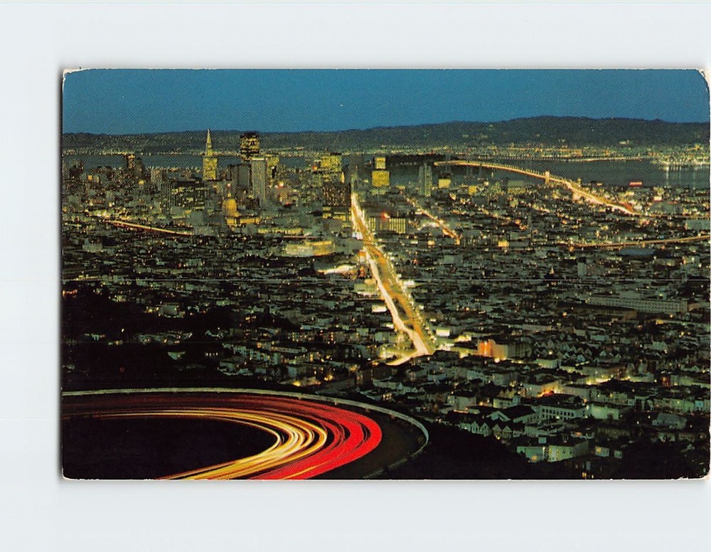 Postcard Aerial View of San Francisco California USA