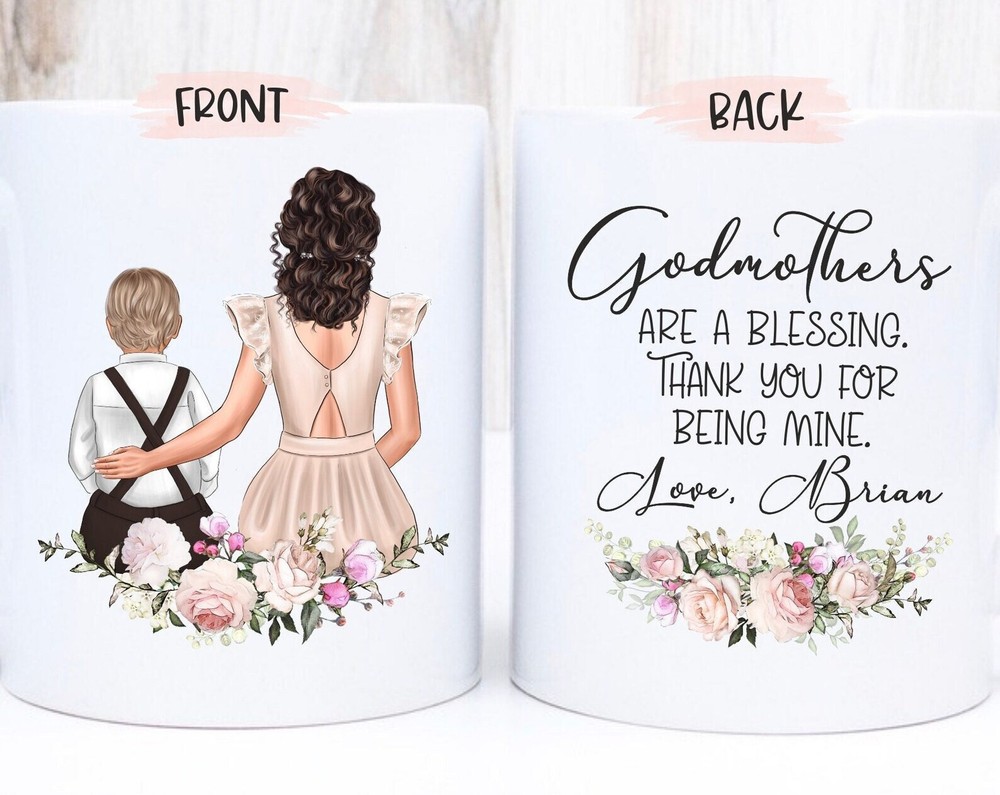 Godmother Mug Gift for Her from Godson Personalized Birthday Present
