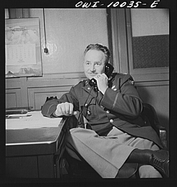 Photo:Washington DC Colonel A.I. Ennis Army Air Corps 1940s Portrait