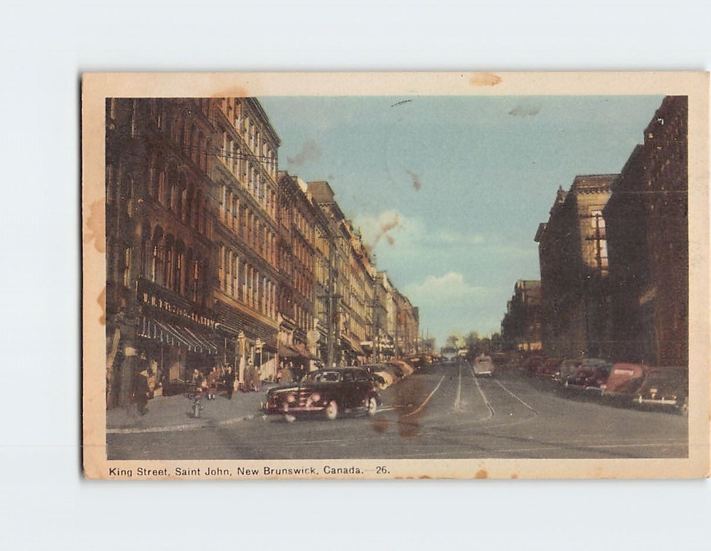 Postcard King Street Saint John Canada