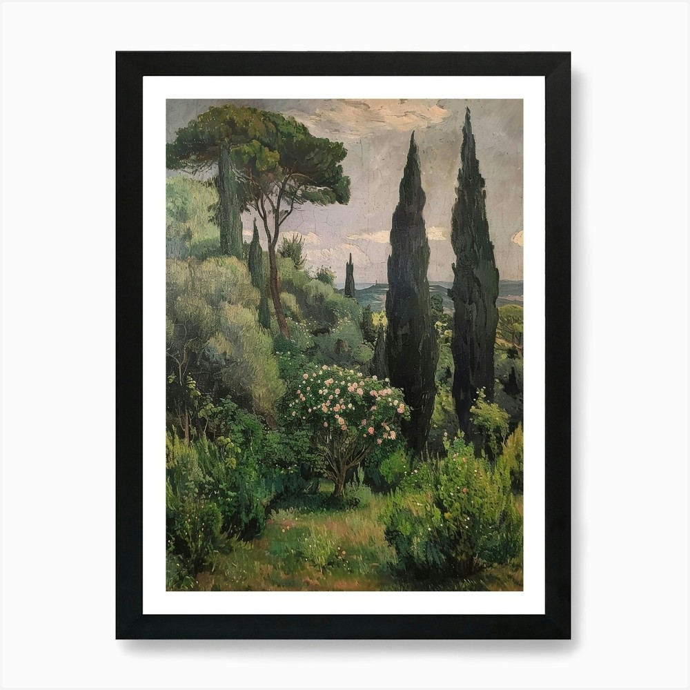 Cypress Trees 4 Art Print Framed Wall Art Poster Canvas Print Picture