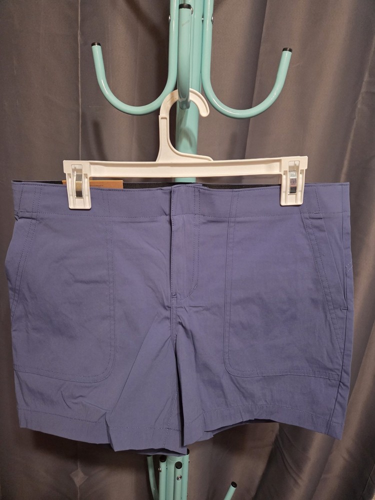 Eddie Bauer Women's 2-way Stretch Blue Hiking Shorts. Sz 12. NWT.        #891