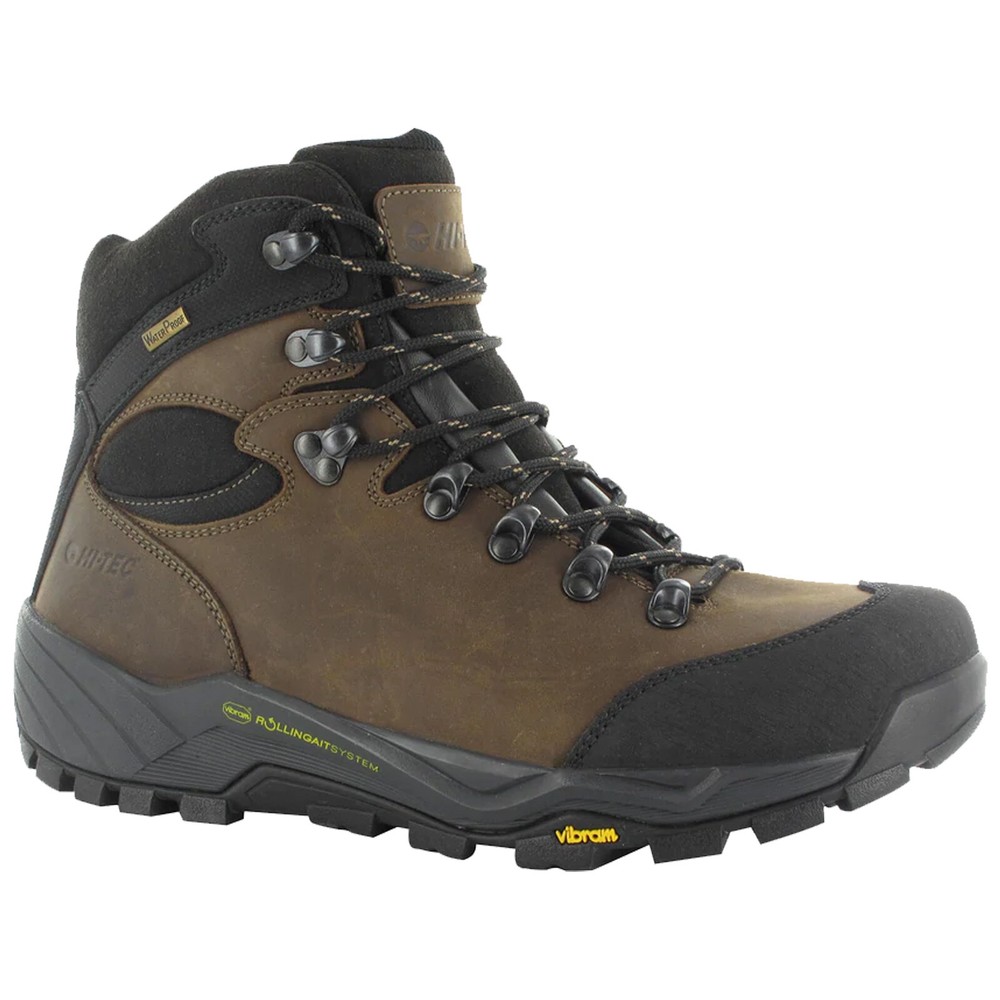 Hi-Tec Men Altitude Pro RGS Vibram Waterproof Leather Hiking Boots for Trail Walking