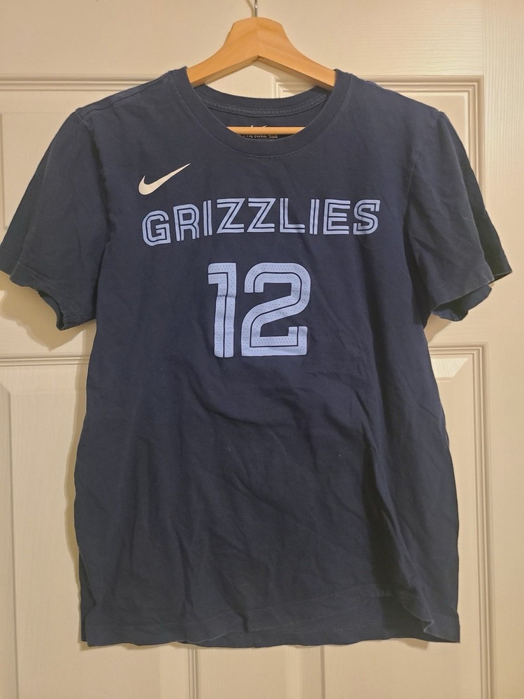 Ja Morant Memphis Grizzlies Nike Tee Shirt Mens Small Blue Short Sleeve
