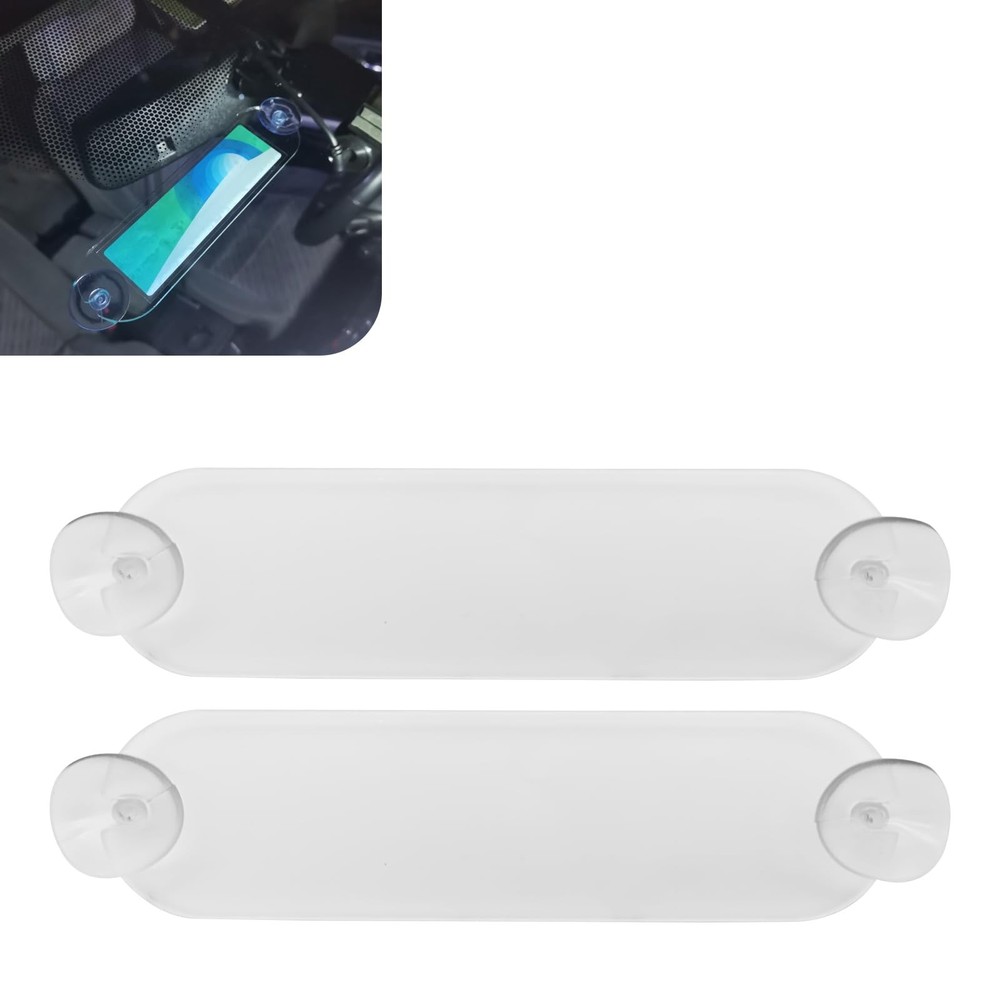 Arwrilt 2 PCS EZ Pass Holder, Windshield Ipass Sticker 2 PCS, Transparent