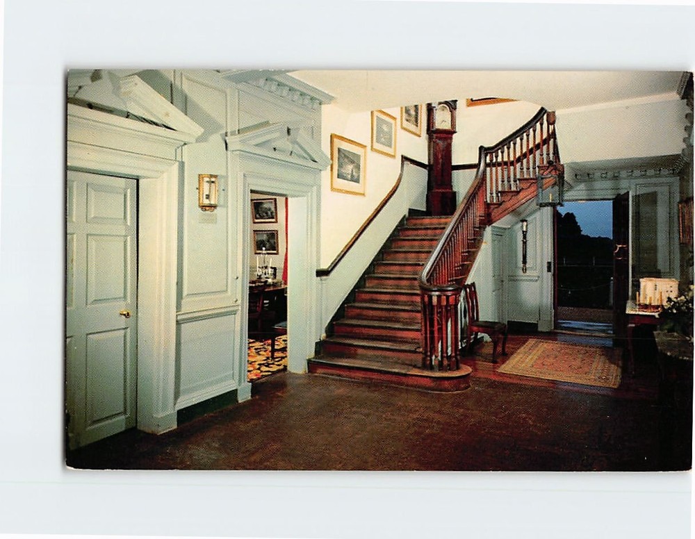 Postcard Central Hall at Mount Vernon Virginia USA