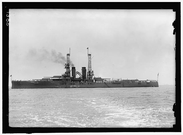 Photo:Hampton Roads VA 1912 German Squadron USS Battleship Greeting Visit