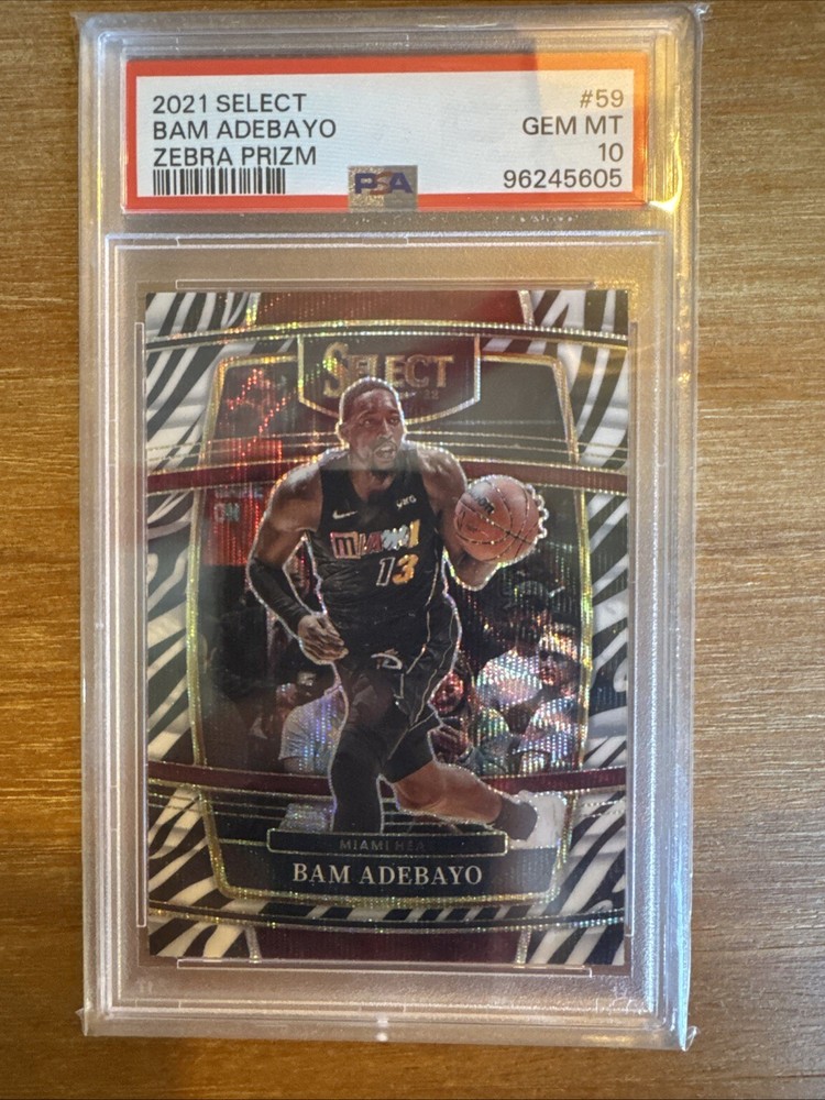 2021-22 Panini Select - Concourse Bam Adebayo #59 Zebra Prizm