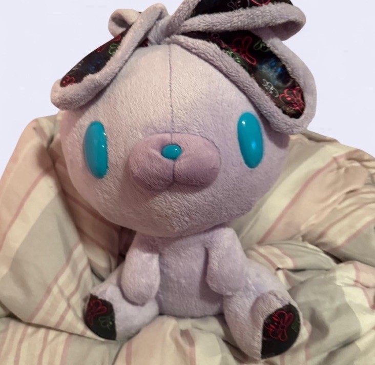 chax bunny gloomy bear purple bunny with skulls