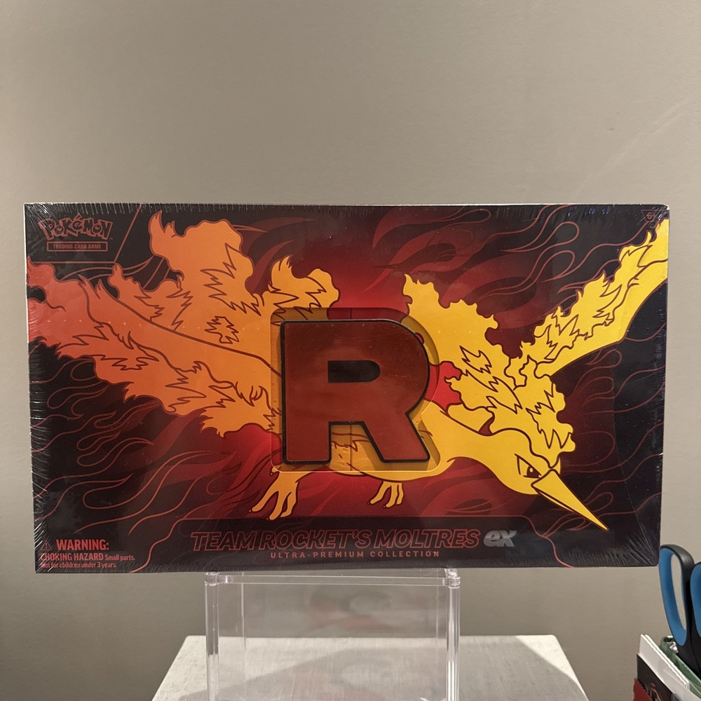 Pokémon TCG Team Rocket's Moltres EX Ultra Premium Collection- SEE DESCRIPTION