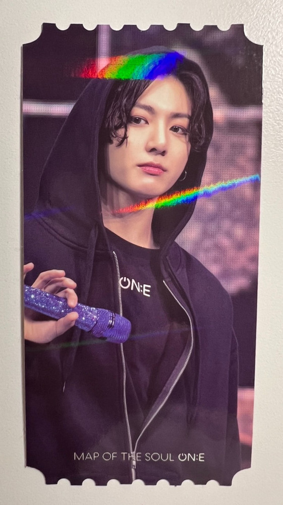 BTS JUNGKOOK [Map Of the Soul ON:E ONE DVD Hologram Official Ticket Photocard]