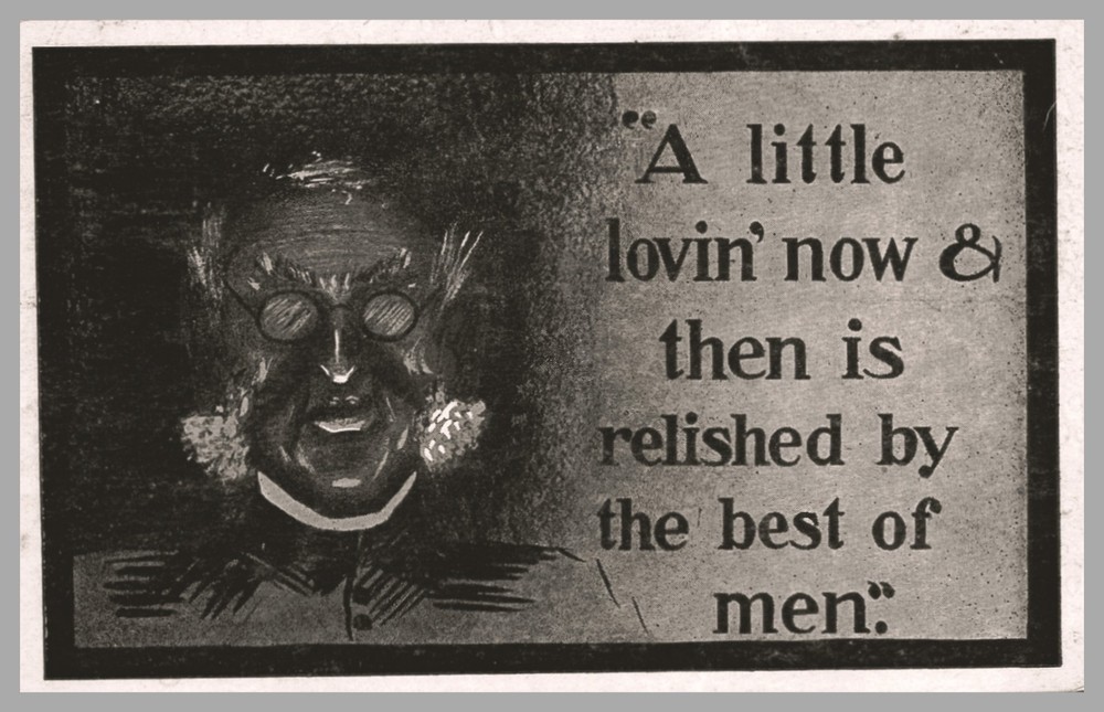 Little Lovin Now And Then Relished By Best Of Men Humor B/W DB 1912 Postcard