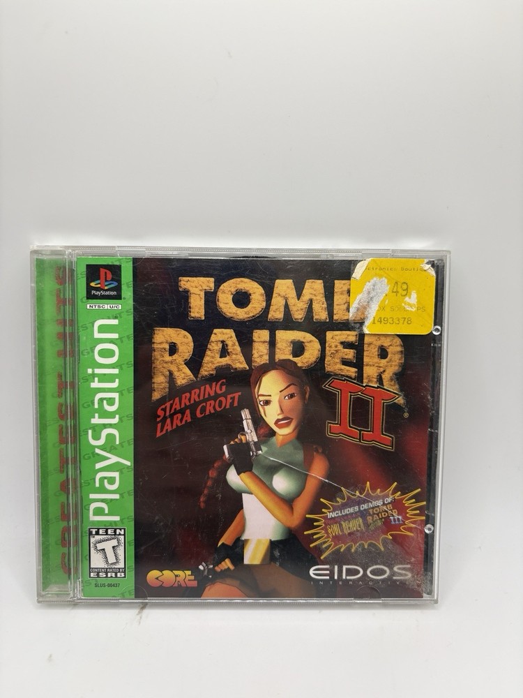 Tomb Raider 2 II PS1 CIB (Sony PlayStation 1) Greatest Hits Complete with Manual