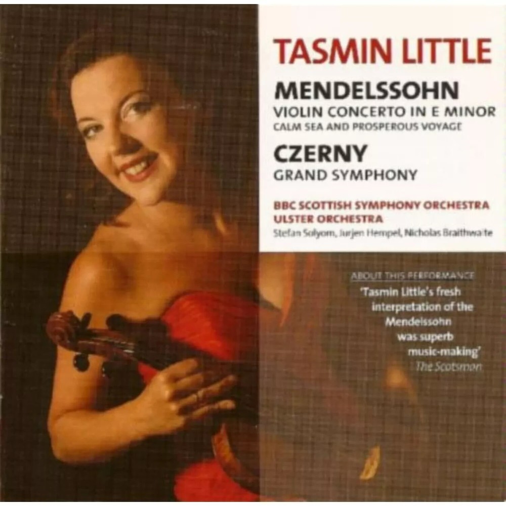 Mendelssohn: Violin Concerto; Czerny: Grand Symphony by Tasmin Little - C   LN10