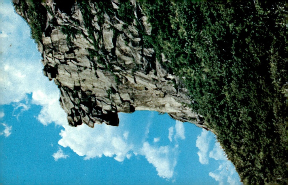1950s Old Man of the Mountain Franconia Notch NH White Mtns Chrome Postcard