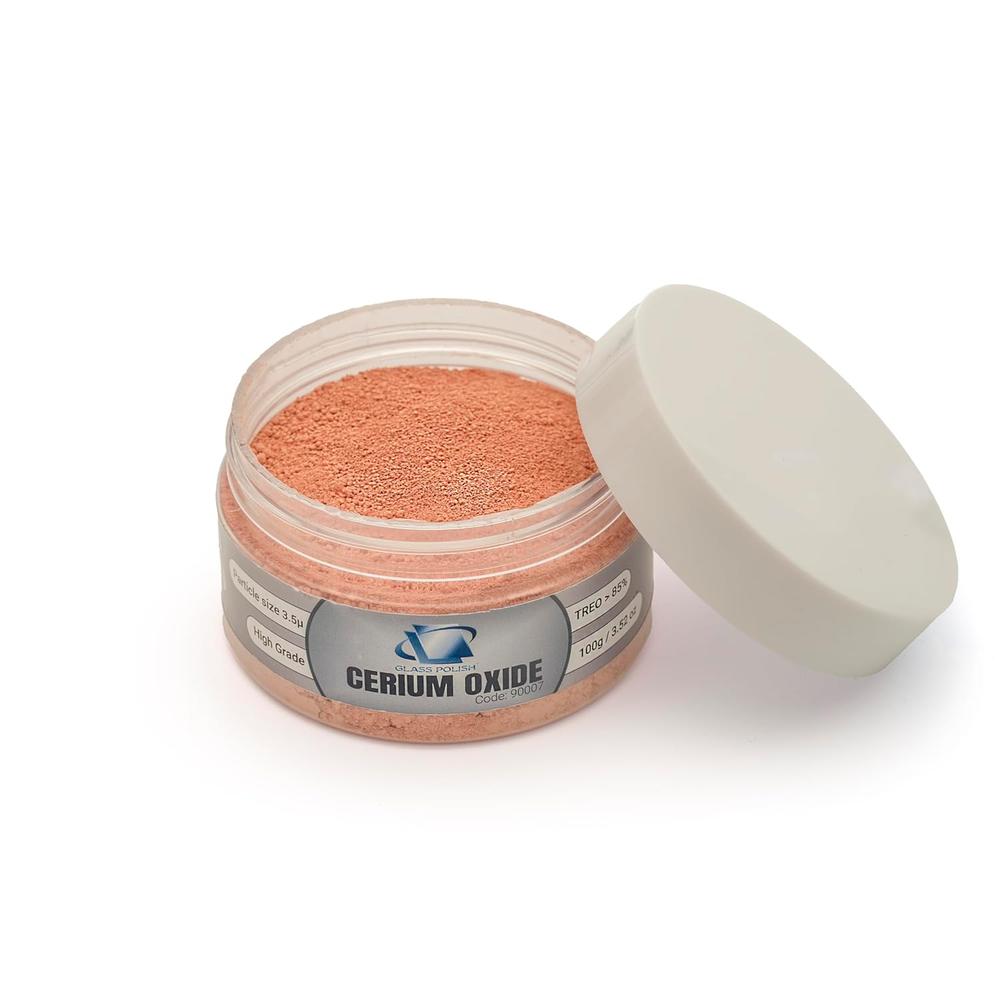 GLASS POLISH PRO 3.52Oz (100G) Cerium Oxide, High-Grade Glass Polishing Powder,