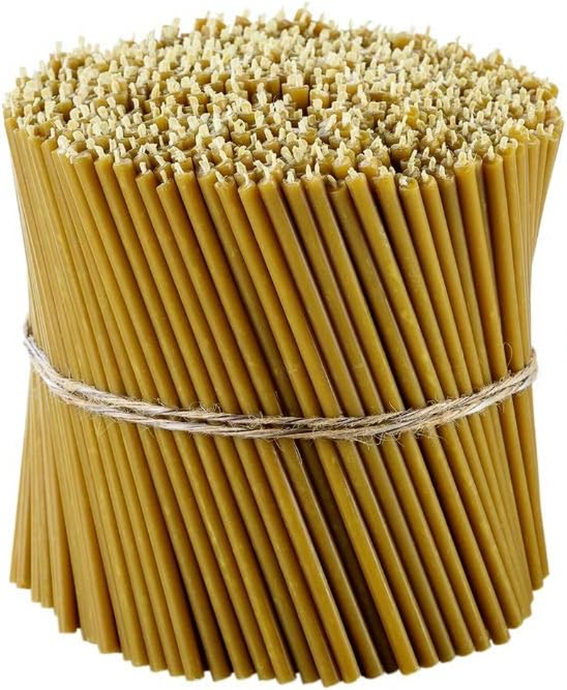 Danilovo Pure Beeswax Candles - Honey-Scented, Decorative Thin Taper Candles - I