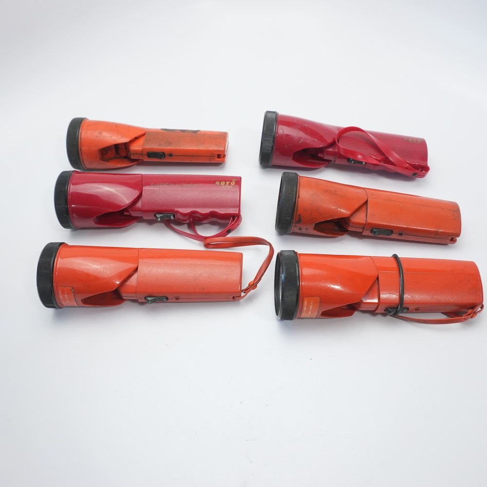 RARE Lot of 1960's Sanyo & Koyo Lite Rechargeable Flashlight NL-S1B NL-600