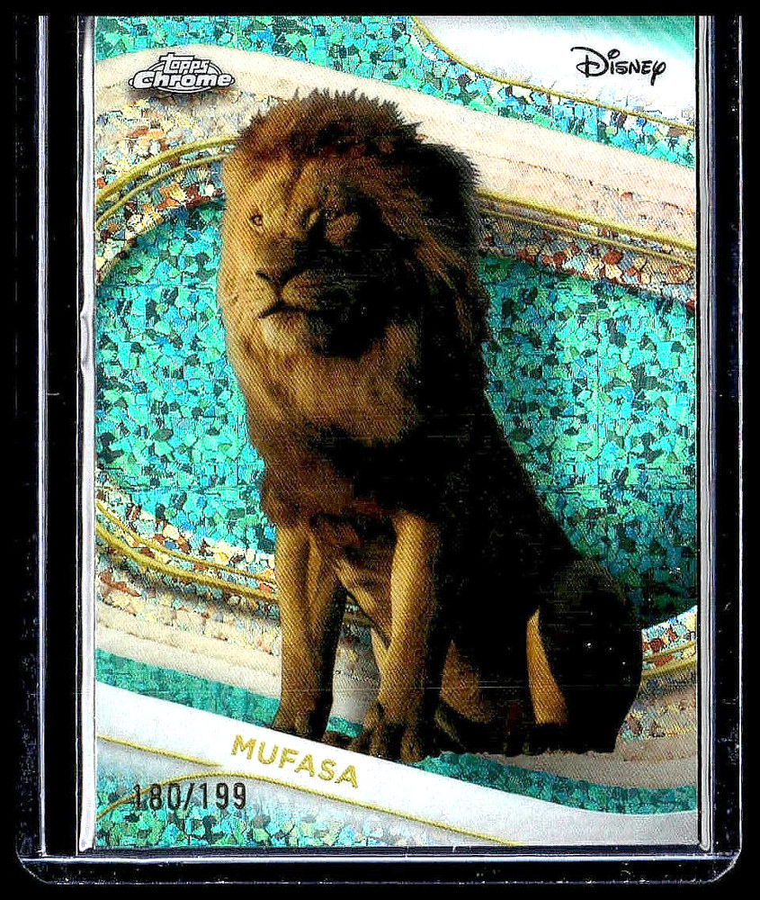 2025 Topps Chrome Disney Mufasa #198 Aqua Refractor /199