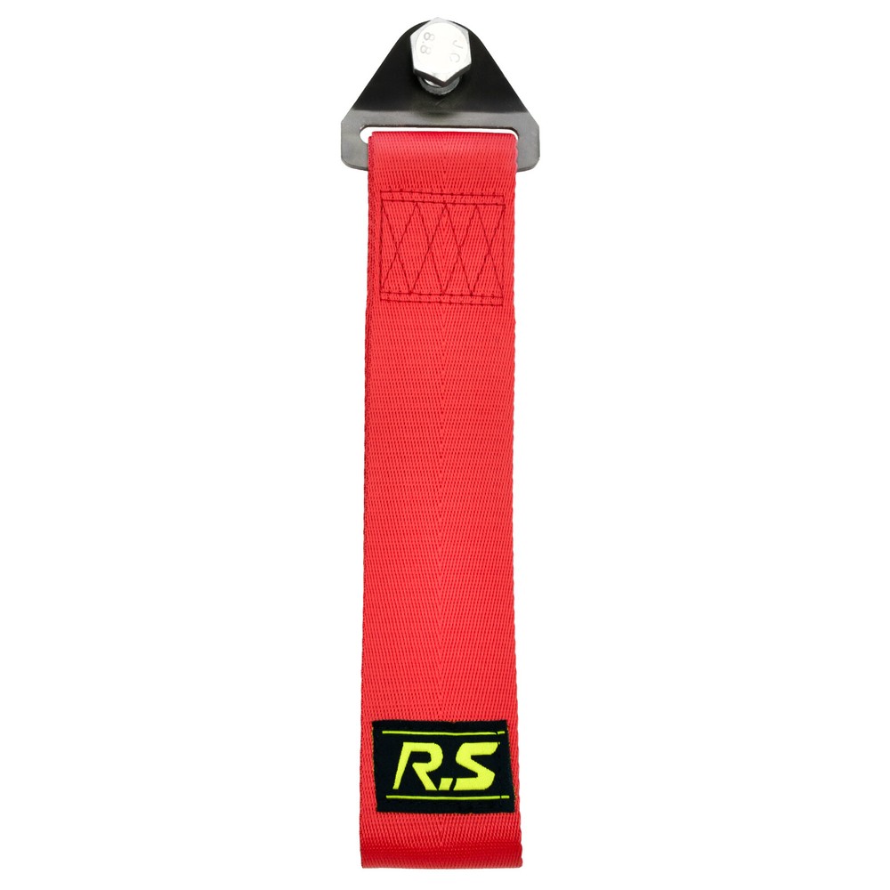 Red Car Tow Towing Strap Rope Belt Racing Rally Drift Hook Bumper Grill Trailer