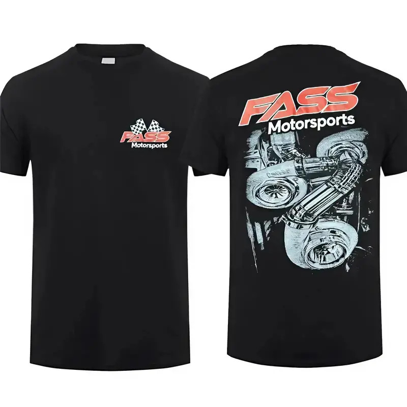 FASS Motorsports T-Shirt, Turbocharger Graphic Tee, Diesel Performance Car Shirt