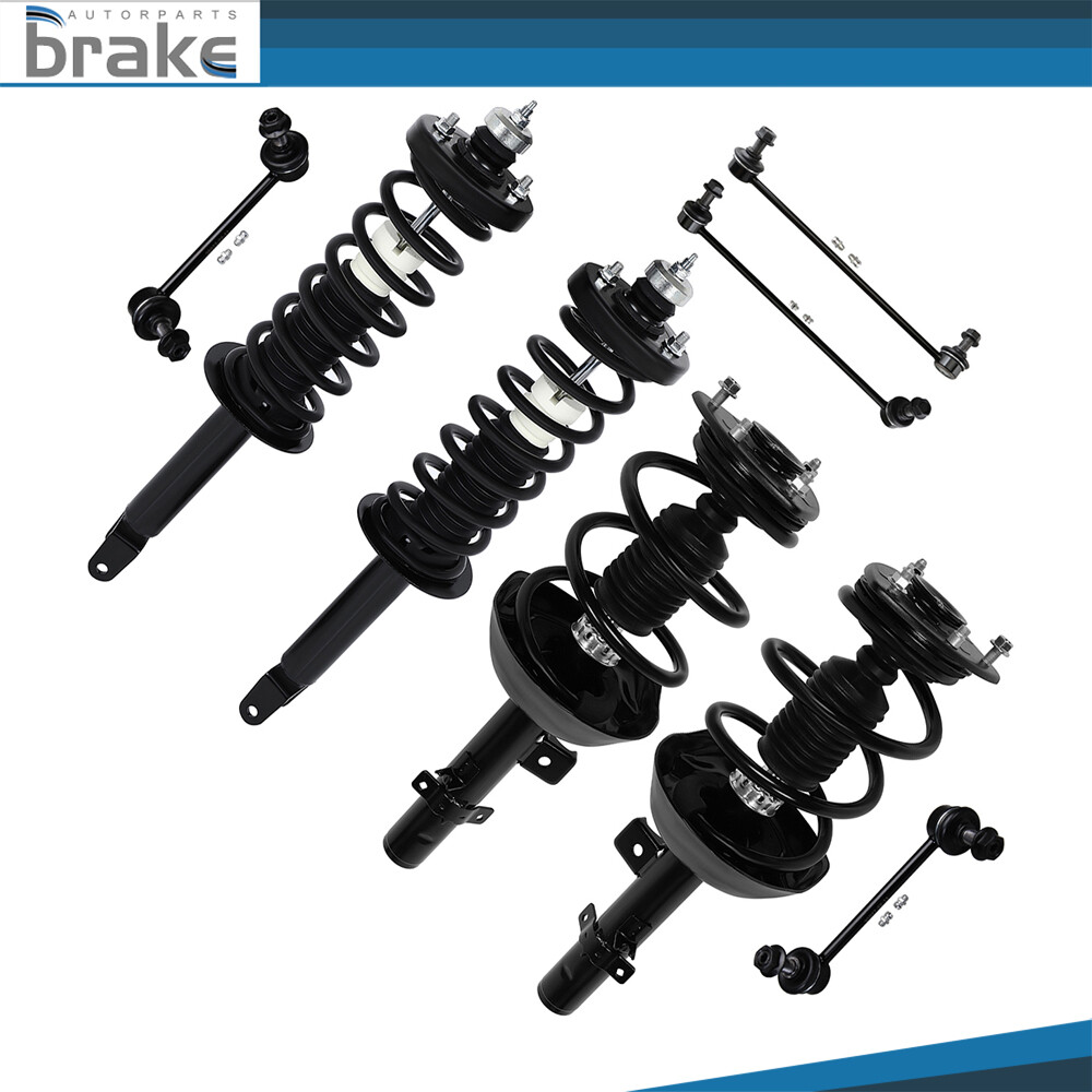 Fits 2013-2017 Honda Accord 2.4L Front Rear Struts Sway Bars w/ Coil Spring