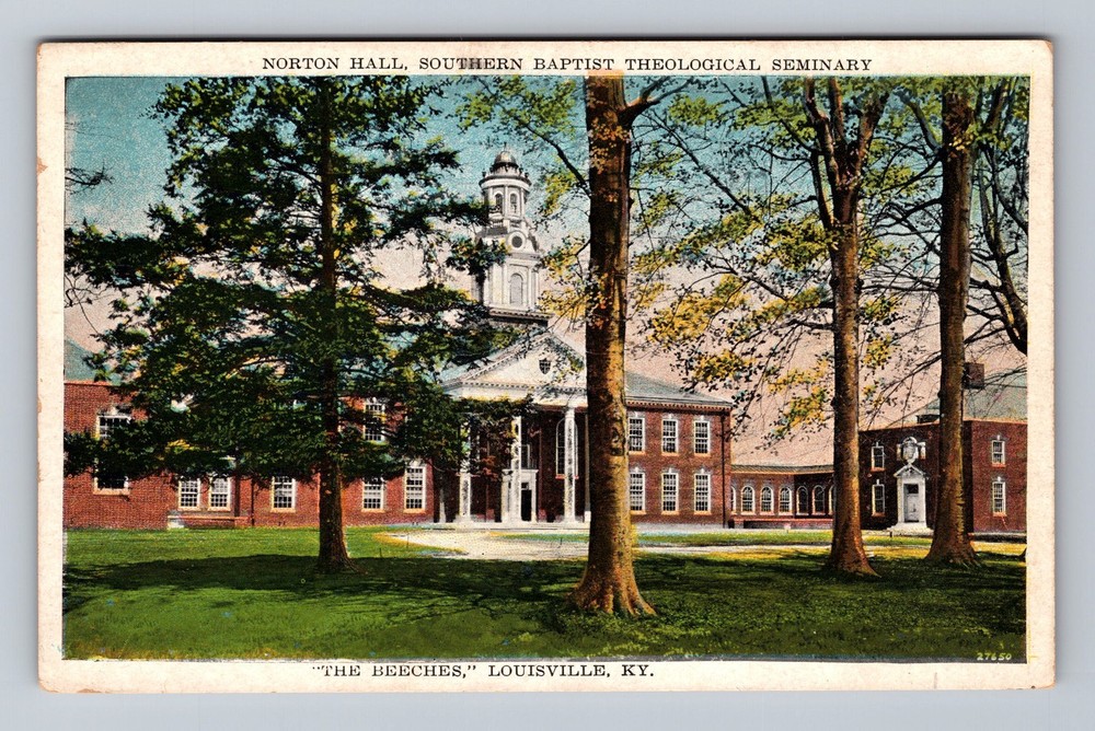 Louisville KY-Kentucky Norton Hall Southern Baptist Seminary Vintage Postcard