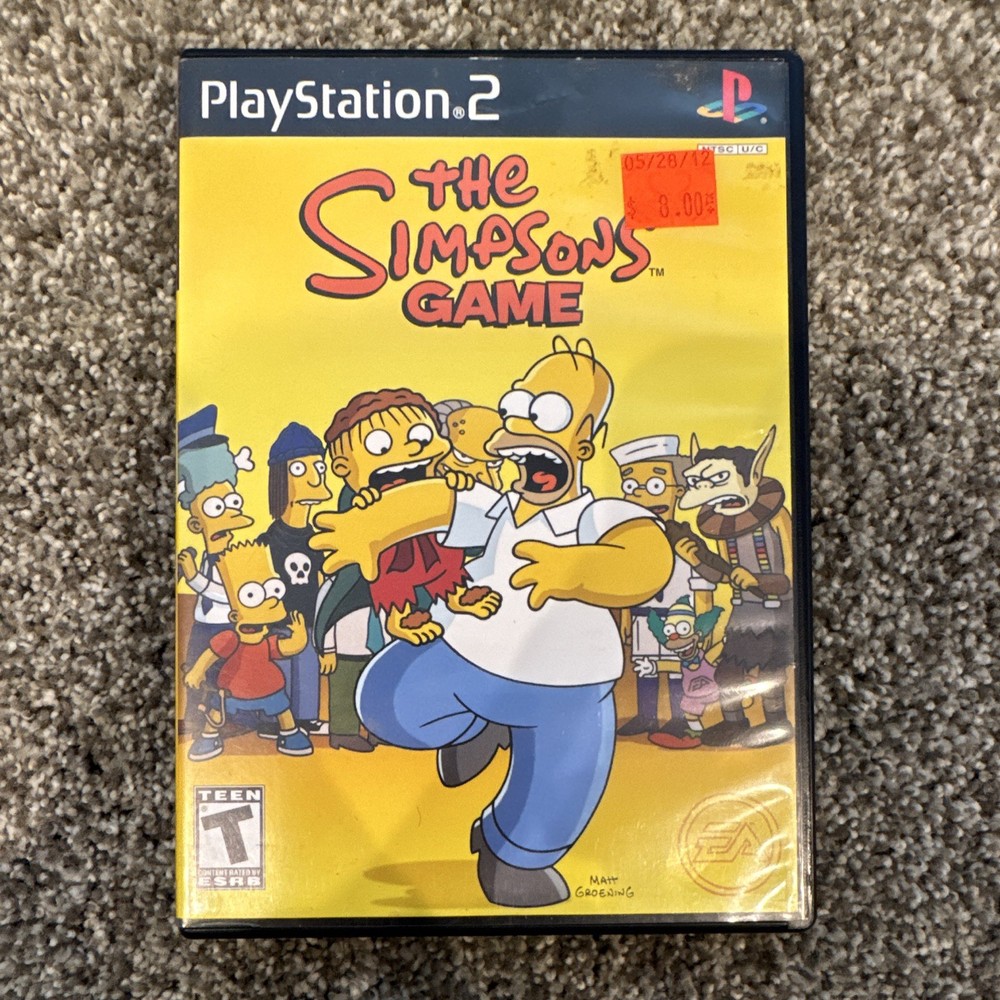 Electronic Arts The Simpsons Game PS2 Manual Included T NTSC-U/C Action 2007
