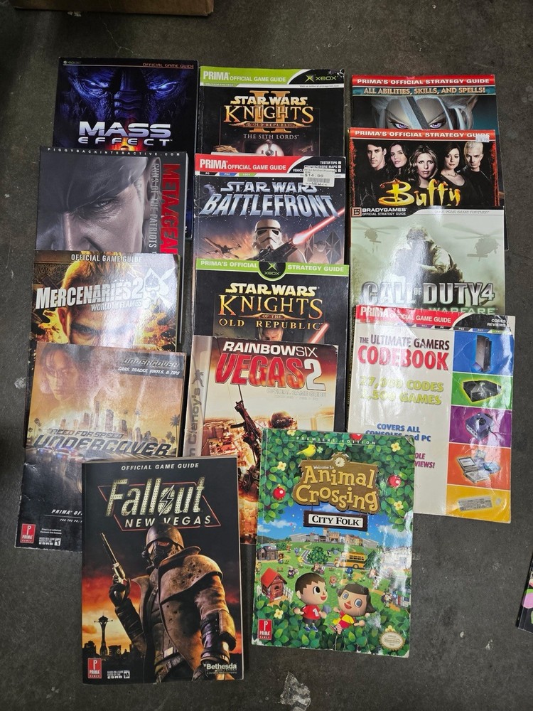 Huge Lot of 53 Vintage Video Game Strategy Guides - Prima & BradyGames