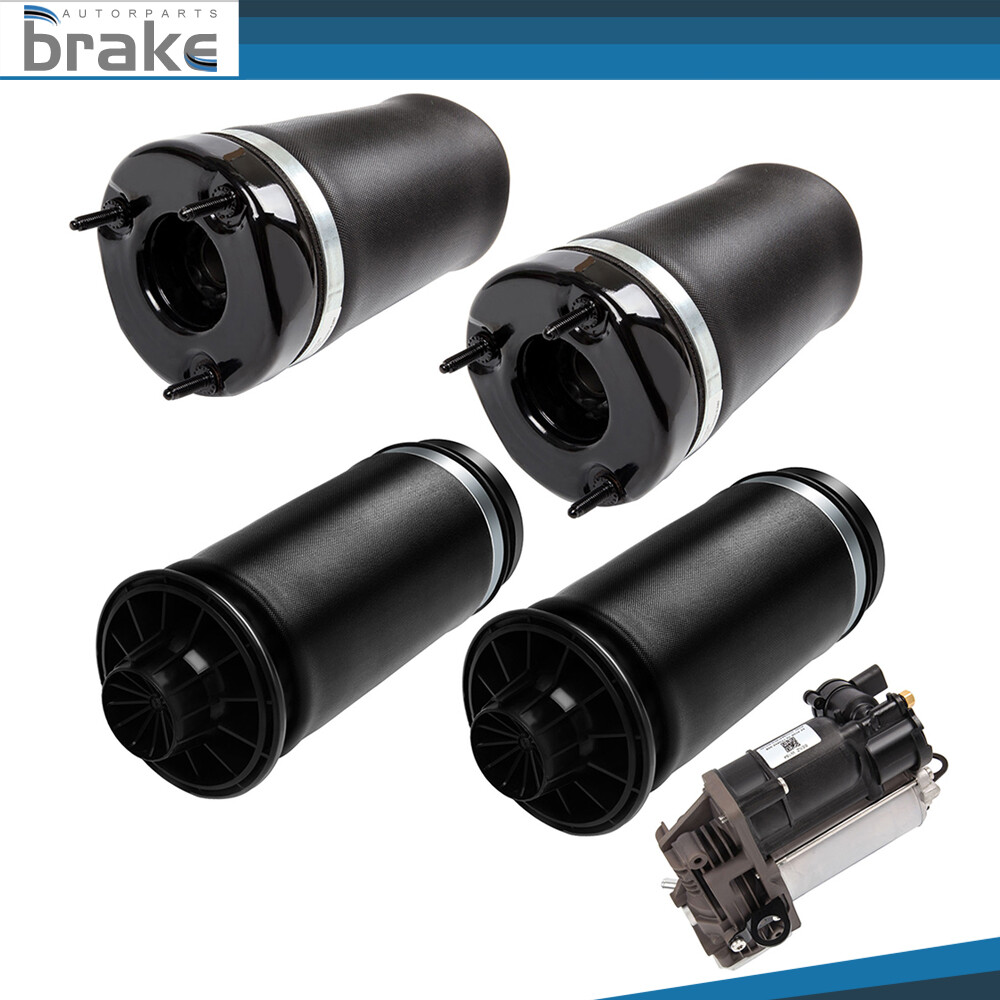 5x Front Rear For Mercedes ML450 GL550 Air Suspension Springs Air Compressor