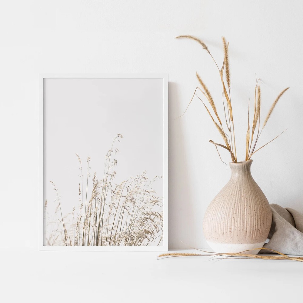 Botanical Dried Grass Art Poster Premium Quality Choose your Size