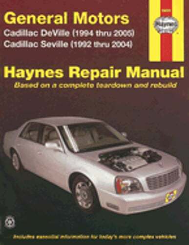General Motors Cadillac Deville (1994 Thru 2005) Cadillac Seville (1992 Thru