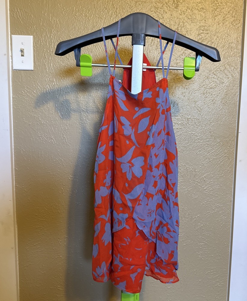 MAEVE Anthropologie Sleeveless Layered Floral Tulip Flowy Tank Blouse Size S