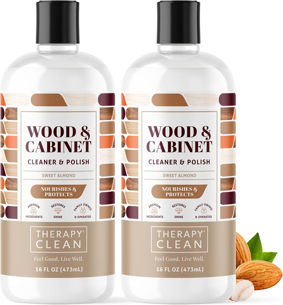 Wood Cleaner and Furniture Polish 16 Oz. (2 Pack) - Wood Cabinet and Table Clean
