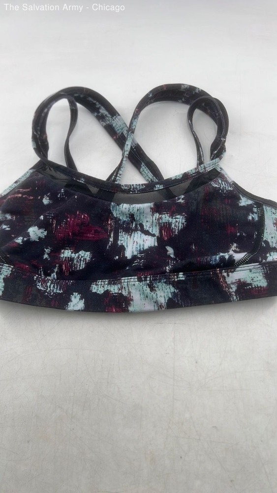 Lululemon Womens Purple Blue Tie-Dye Activewear Sports Bra Size XXS