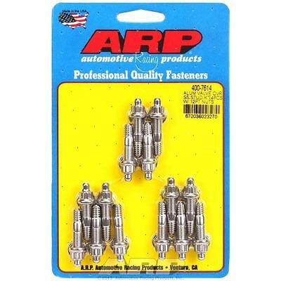Arp 400-7614, Set of 14 Polished Stainless Steel S/S Valve Cover Stud Kit 12Pt.