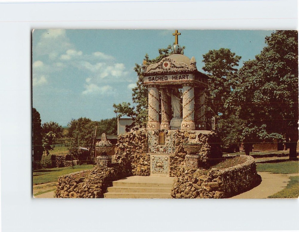 Postcard Holy Ghost Catholic Church Dickeyville Wisconsin USA