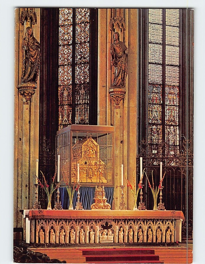 Postcard Innenansicht Hochaltar Dom Cologne Germany