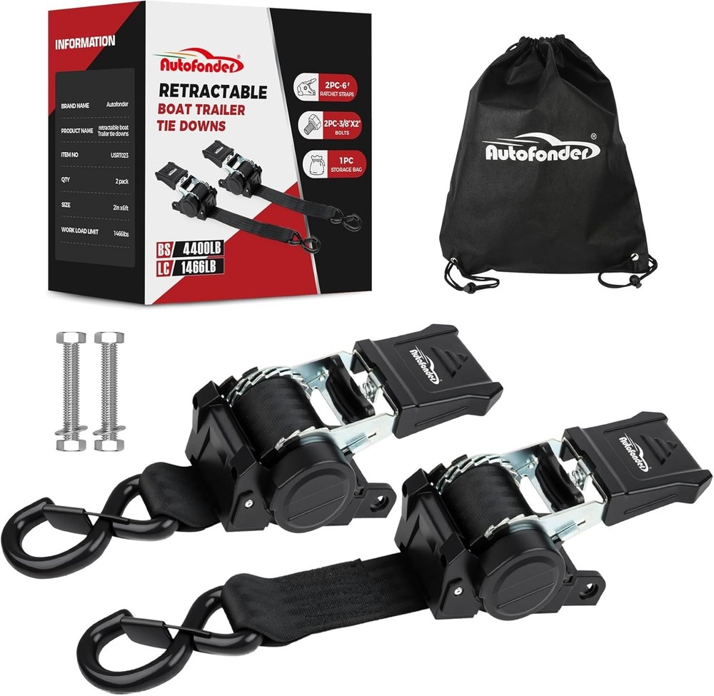 Retractable Boat Tie Down Straps-2