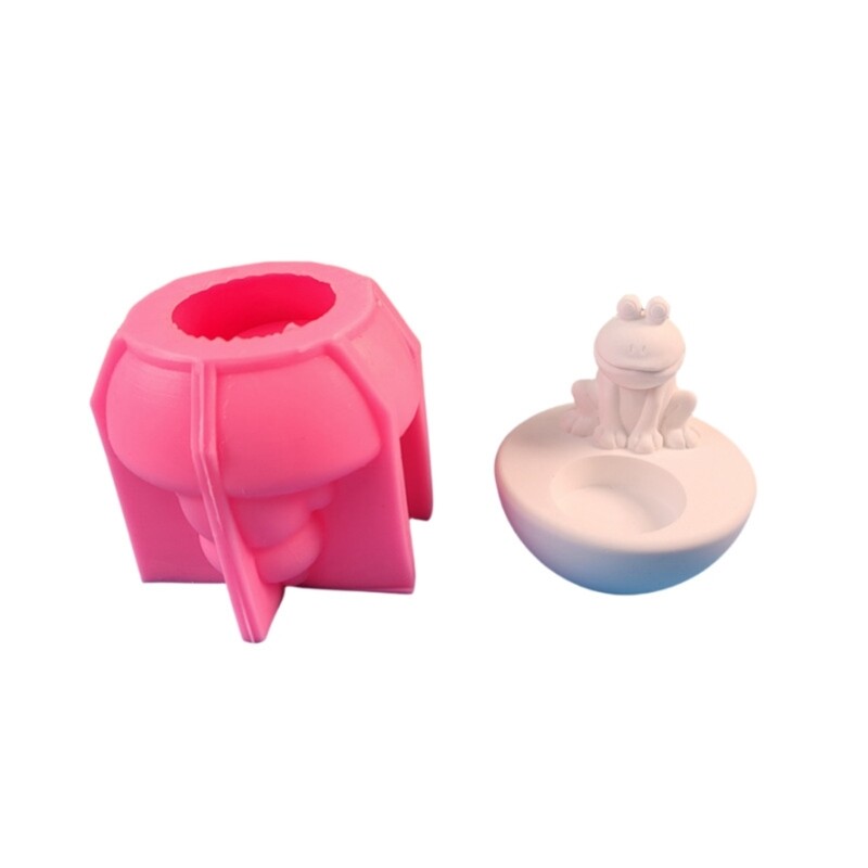 Silicone Frog Candle Holder Mold for DIY Resin Crafts