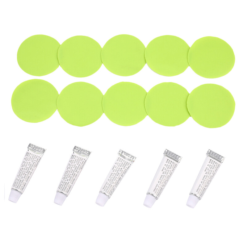 10PC PVC Glue for Air Mattress Inflating Bed Boat Sofa Repair Kit Patches ^D*