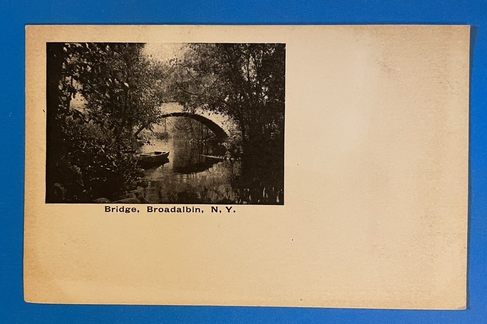 BROADALBIN New York NY Early 1900's Stone Arch BRIDGE Undivided Back Postcard