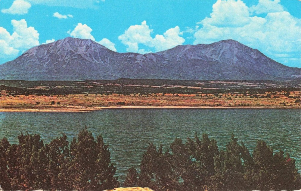 The Famous Spanish Peaks - Southern Colorado CO - Postcard