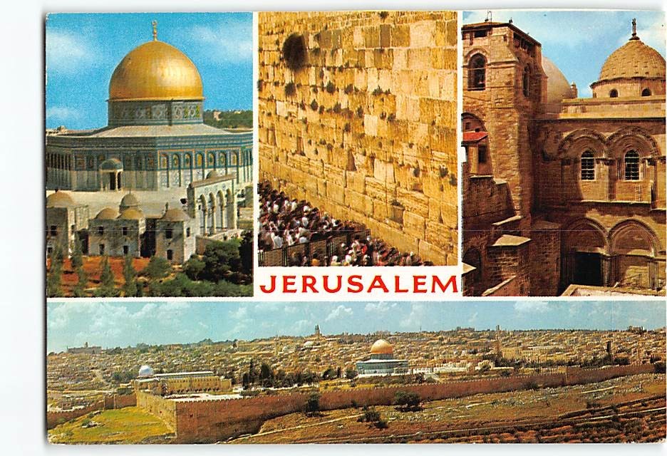 Postcard Jerusalem Israel