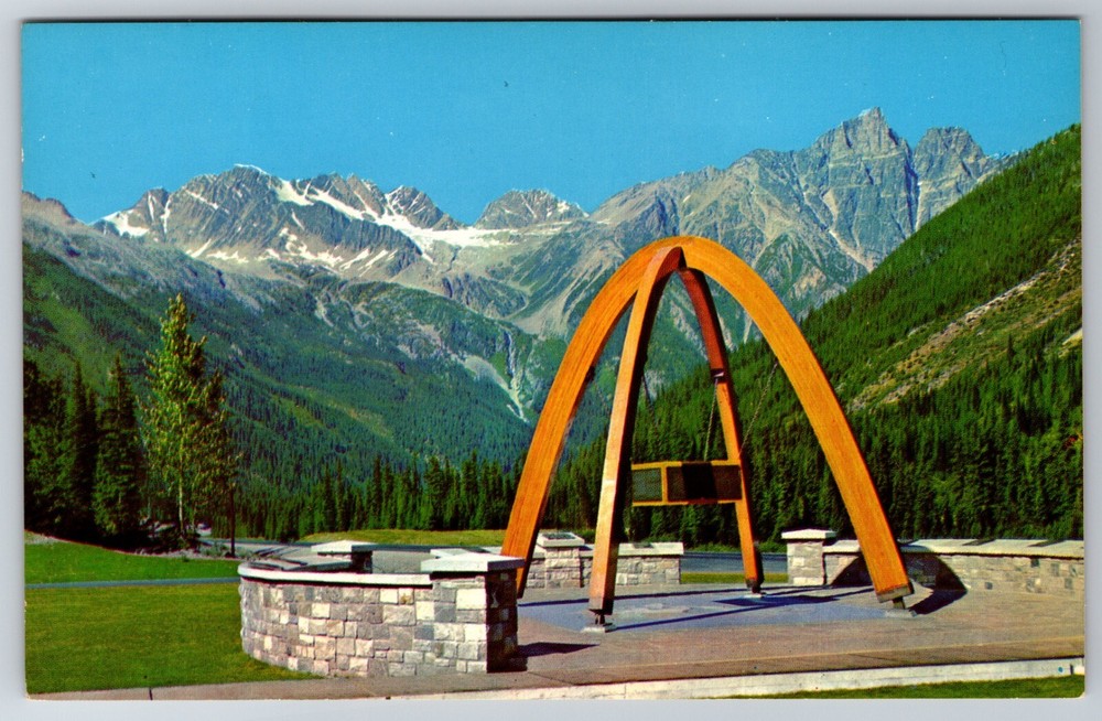 Trans Canada Highway Memorial Rogers Pass Glacier National Park Postcard