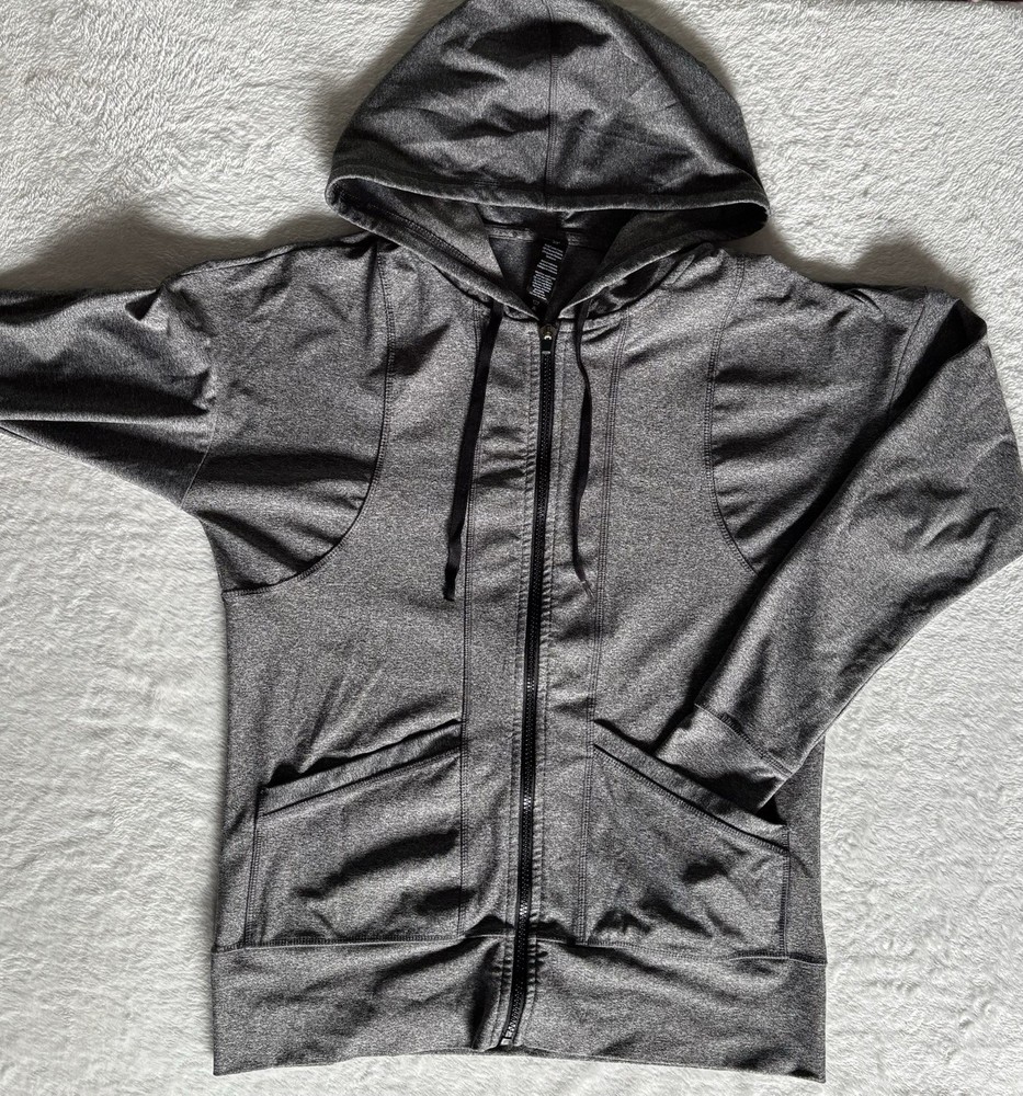 • RBX Gray Active Zip-up Hooded Jacket Women’s Size Small