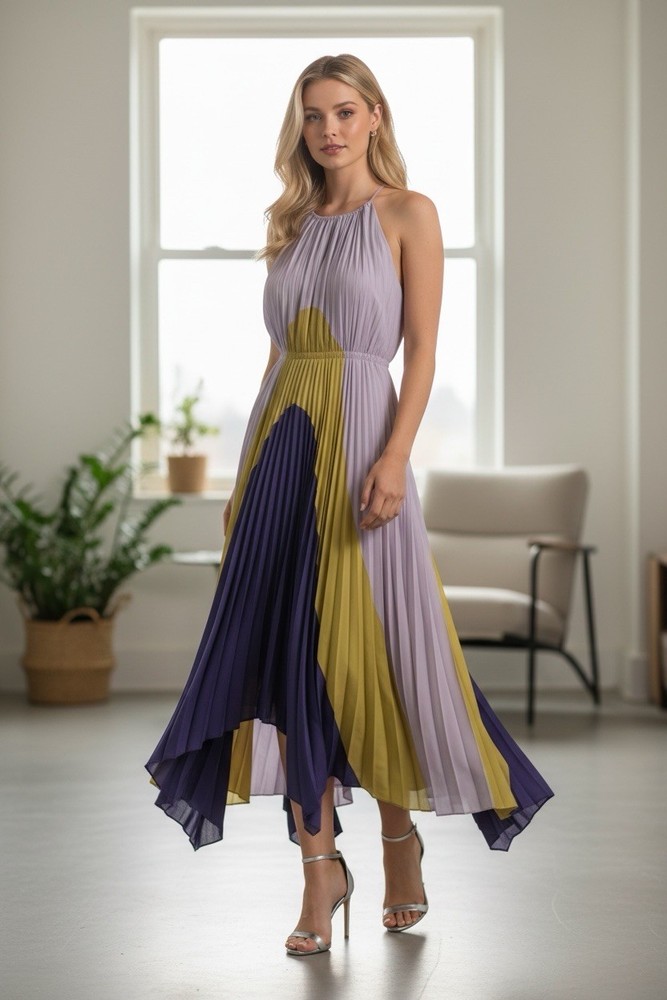 Bibhu Mohapatra Pleated Panel Dress Msrp $595 Size 0