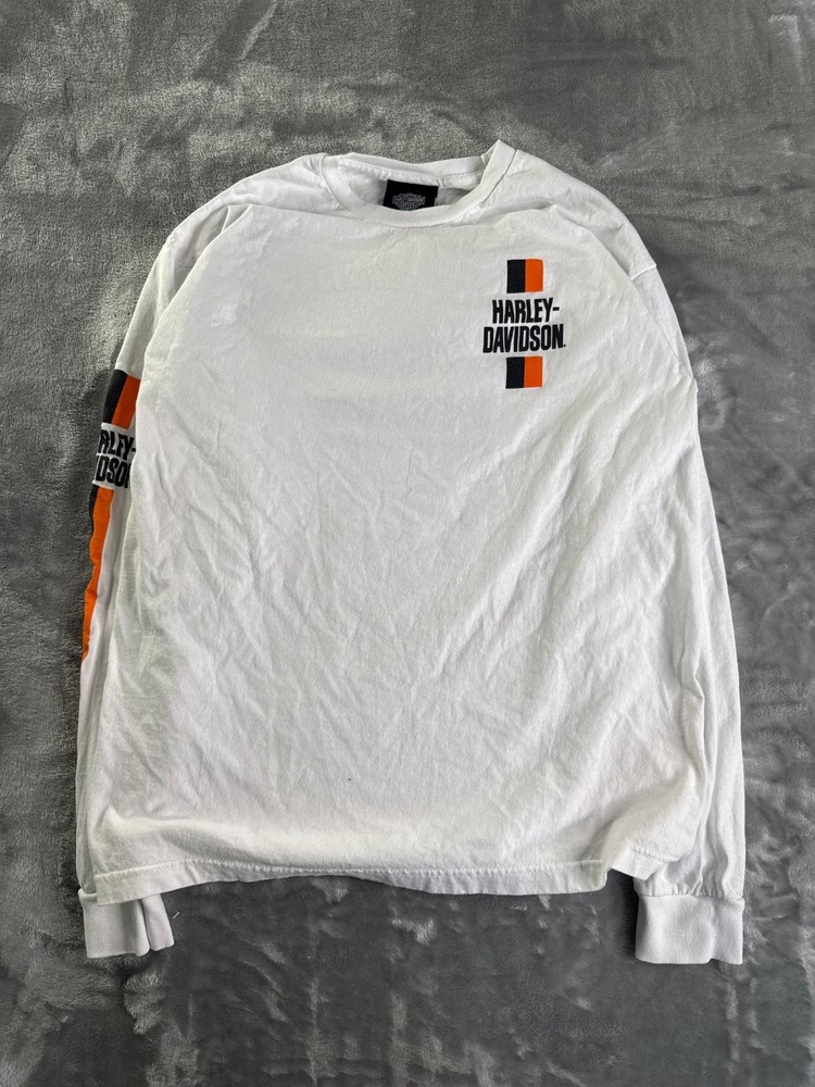 Harley-Davidson Museum Willie G Milwaukee Long Sleeve T-Shirt Men's Large White