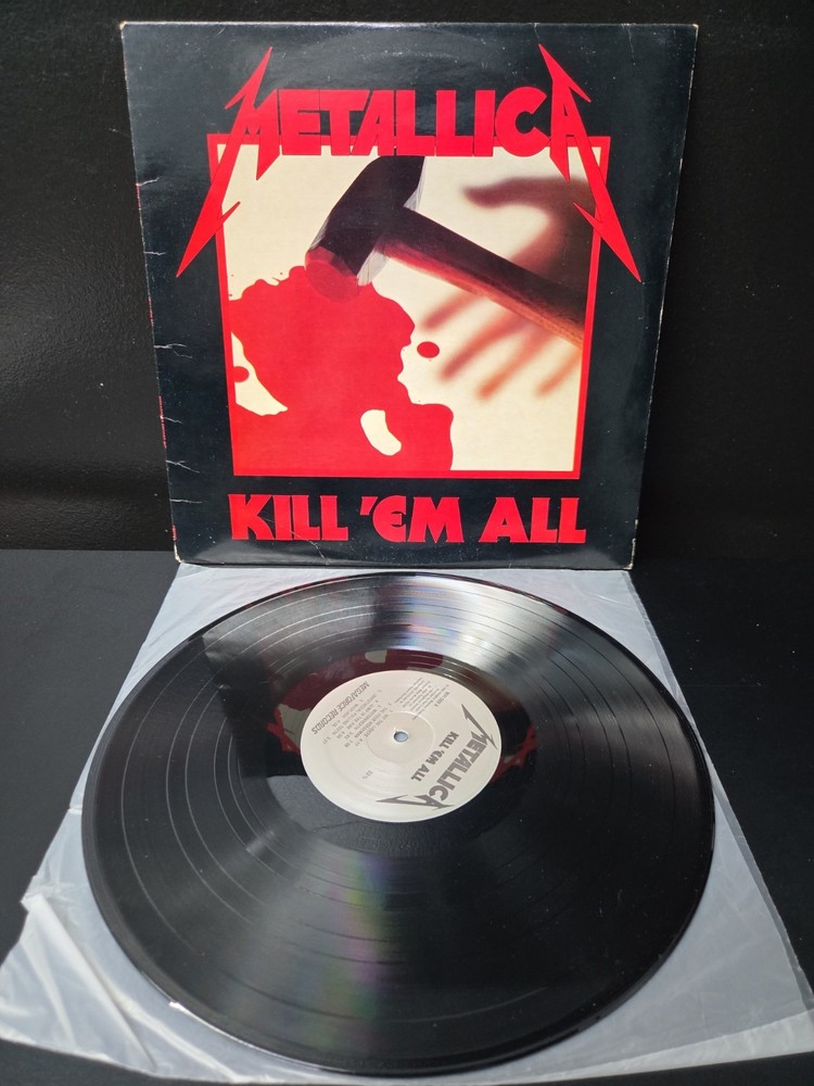 Metallica Kill Em All Lp Vinyl OG 1983 Megaforce Press VG+/EX Wax