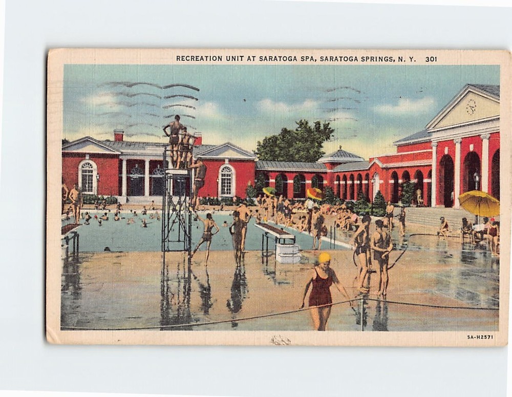 Postcard Recreation Unit at Saratoga Spa Saratoga Springs New York USA